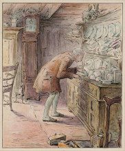 Картина "the tailor hears noises" художника "поттер беатрис"