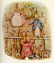 Картина "peter rabbit - benjamin and flopsy bunny" художника "поттер беатрис"