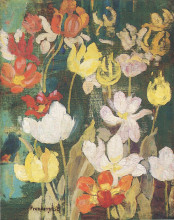 Копия картины "spring flowers" художника "прендергаст морис"