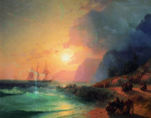 Копия картины "на острове крит" художника "айвазовский иван"