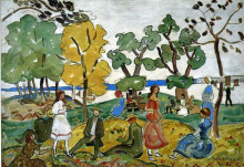 Картина "picnic" художника "прендергаст морис"
