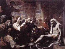 Копия картины "the raising of lazarus" художника "прети маттиа"
