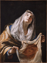 Репродукция картины "saint veronica with the veil" художника "прети маттиа"