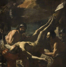 Копия картины "the martyrdom of saint peter" художника "прети маттиа"