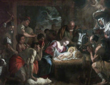 Копия картины "adoration of the shepherds" художника "прети маттиа"