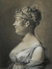 Копия картины "portrait of princess catherine talleyrand" художника "прюдон пьер поль"