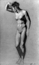 Копия картины "female nude" художника "прюдон пьер поль"
