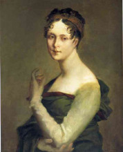 Копия картины "portrait of josephine de beauharnais" художника "прюдон пьер поль"