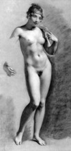 Картина "standing female nude" художника "прюдон пьер поль"