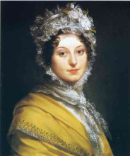 Копия картины "louise antoinette lannes, duchess of montebello" художника "прюдон пьер поль"