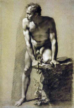 Репродукция картины "male nude" художника "прюдон пьер поль"