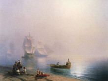 Картина "утро в неаполитанском заливе" художника "айвазовский иван"