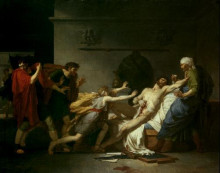 Копия картины "the death of cato of utica" художника "пьер-нарцисс герен"