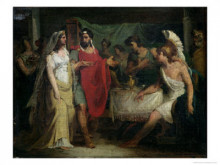 Картина "the wedding of alexander the great and roxana" художника "пьер-нарцисс герен"