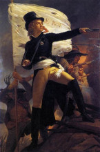 Картина "henri de la rochejaquelein , leader of the revolt in the vendee" художника "пьер-нарцисс герен"