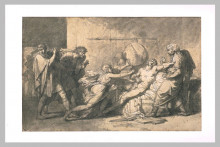 Картина "death of cato of utica" художника "пьер-нарцисс герен"