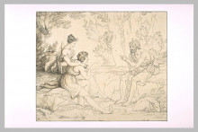 Картина "philetus teacher daphnis and chloe" художника "пьер-нарцисс герен"