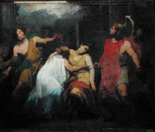 Картина "study for the death of lucretia" художника "пьер-нарцисс герен"