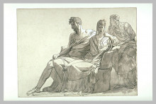 Картина "study for the painting phaedra and hippolytus" художника "пьер-нарцисс герен"