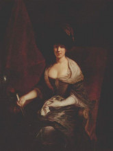 Картина "portrait of mary susanne dinglinger, born gutermann" художника "пэн антуан"