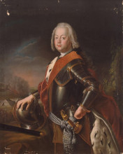 Репродукция картины "portrait of christian august, prince of anhalt zerbst, father of catherine ii of russia." художника "пэн антуан"