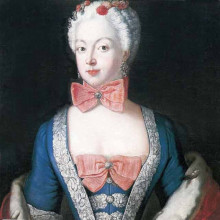 Репродукция картины "portrait of elisabeth christine von braunschweig bevern, prussian queen" художника "пэн антуан"
