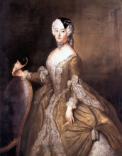 Копия картины "luise ulrike of prussia, queen of sweden" художника "пэн антуан"