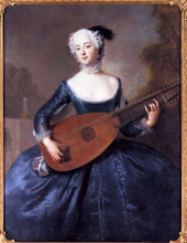 Картина "portrait of eleonore louise albertine, comtesse von schlieben-sanditten, freifrau von keyserlingk, wife of dietrich cesarion" художника "пэн антуан"