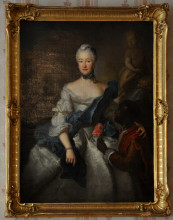 Репродукция картины "сaroline of hesse darmstadt with her moors" художника "пэн антуан"