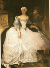 Копия картины "portrait of teofila działyńska" художника "пэн антуан"
