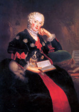 Копия картины "countess wilhelmine von brandenburg bayreuth" художника "пэн антуан"