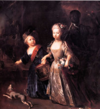 Картина "frederick and his sister wilhelmina" художника "пэн антуан"