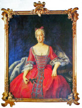 Копия картины "friederike sophie wilhelmine princess of prussia" художника "пэн антуан"