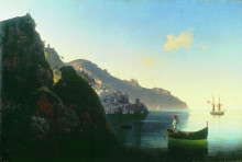 Репродукция картины "побережье в амальфи" художника "айвазовский иван"