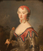 Картина "portrait of charlota fredrika sparre" художника "пэн антуан"