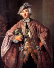 Репродукция картины "portrait of isaak franz egmont von chasot" художника "пэн антуан"