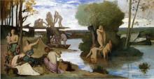 Репродукция картины "the river" художника "пюви де шаванн пьер"