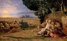 Копия картины "sleeping" художника "пюви де шаванн пьер"