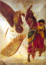 Картина "jatayu vadham" художника "рави варма"