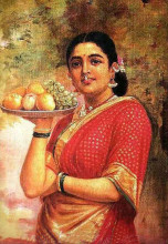 Картина "the maharashtrian lady" художника "рави варма"