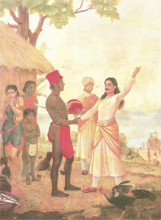 Копия картины "bheeshma oath" художника "рави варма"