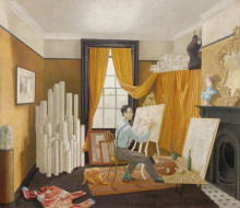 Копия картины "edward bawden working in his studio" художника "равилиус эрик"