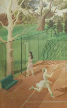 Копия картины "tennis (triptych, left wing)" художника "равилиус эрик"