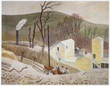 Копия картины "cement works no.2" художника "равилиус эрик"