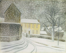 Картина "halstead road in snow" художника "равилиус эрик"