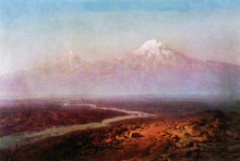 Копия картины "река аракс и арарат" художника "айвазовский иван"