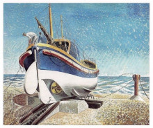 Картина "lifeboat at aldeburgh" художника "равилиус эрик"