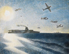 Репродукция картины "hms glorious in the arctic" художника "равилиус эрик"