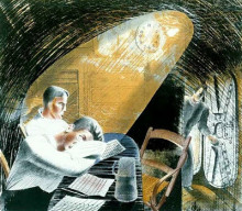 Репродукция картины "ward room 1" художника "равилиус эрик"
