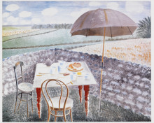 Репродукция картины "tea at furlongs" художника "равилиус эрик"